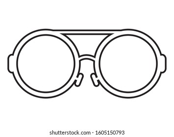 eyeglasses optical accessory isolated icon vector illustration design