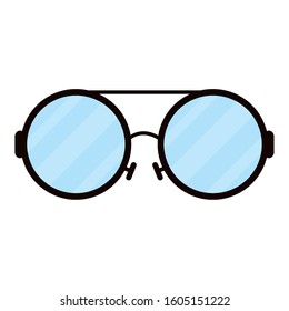 eyeglasses optical accessory isolated icon vector illustration design