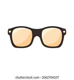 icono aislado de accesorio óptico para anteojos