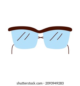 icono aislado de accesorio óptico para anteojos