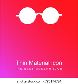Eyeglasses red and pink gradient material white icon minimal design