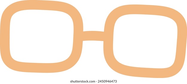 Ilustración vectorial de accesorios retro de anteojos