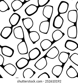 Eyeglasses seamless pattern