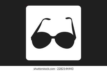 Eyeglasses for sight icon. isolated on white background. 