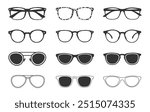Eyeglasses silhouette, Glasses silhouette, Eyeglasses clipart, Eyeglasses icon, Eyeglasses outline vector.
