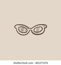 Icono de esbozo de anteojos.