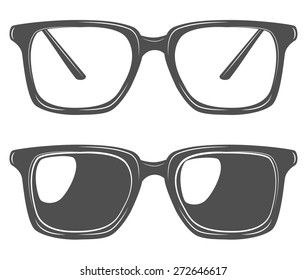 eyeglasses, sunglasses