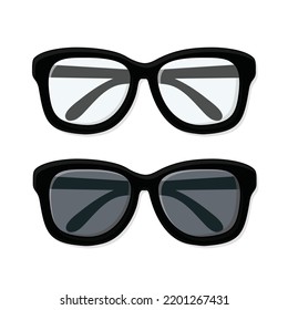 eyeglasses, sunglasses icon vector logo design illustration, glasses wallpaper background