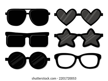  eyeglasses, sunglasses,eyeglasses, sunglasses icon vector logo design illustration, rectangle shape eyeglasses, eyeglasses style, fashion, trendy.