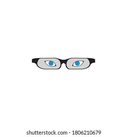 eyeglasses vector design ilustration icon templat 