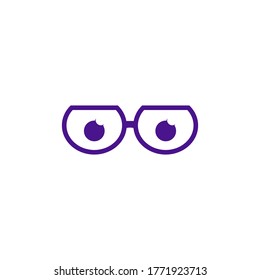 ilustración de diseño de vectores de anteojos