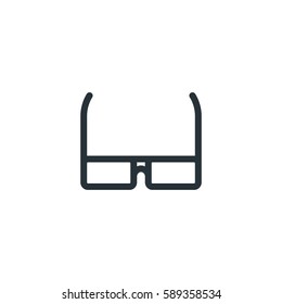 Eyeglasses vector icon
