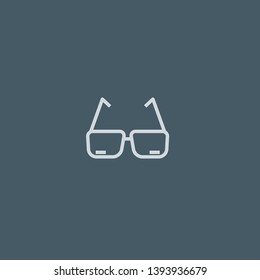 Eyeglasses vector icon. Eyeglasses concept stroke symbol design. Thin graphic elements vector illustration, outline pattern for your web site design, logo, UI. EPS 10.
