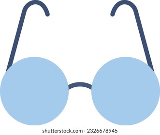 Eyeglasses Vector Icon Flat Style