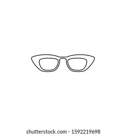 Eyeglasses vector icon. Lined flat sign for mobile concept and web design. Eyeglasses glyph icon. Symbol, logo illustration. Vector graphics
