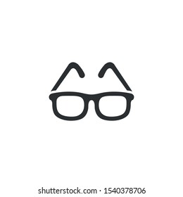 Eyeglasses vector illustration template icon - Vector
