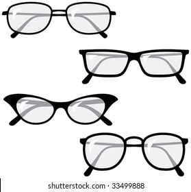 Eyeglasses â?? Vector illustrations