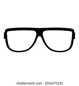 Eyeglasses without diopters icon. Simple illustration of eyeglasses without diopters vector icon for web