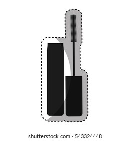eyelash bottle isolated icon vector illustration design
