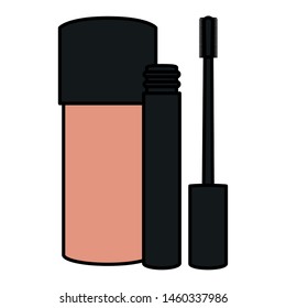 eyelash and bottle make up