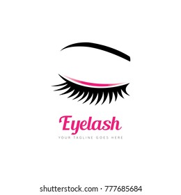 eyelash concept logo, icon, symbol, ilustration design template