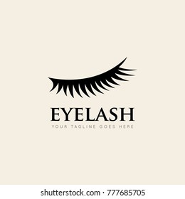 eyelash concept logo, icon, symbol, ilustration design template