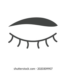 Eyelash Curled icon vector image. Can also be used for Clothes and Accessories. Suitable for mobile apps, web apps and print media.