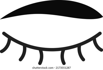 Eyelash Curled icon vector image. Can also be used for Clothes and Accessories. Suitable for mobile apps, web apps and print media.