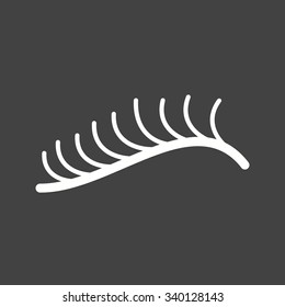Eyelash, curler, eye icon vector image. Can also be used for makeup and accessories. Suitable for use on web apps, mobile apps and print media.