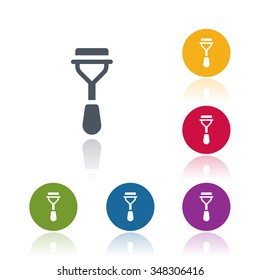 Eyelash curler icon