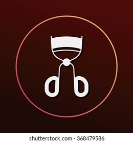 Eyelash curler icon