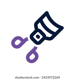 icono de rizador de pestañas. icono vectorial de doble tono para su sitio web, móvil, presentación y diseño de logotipo.