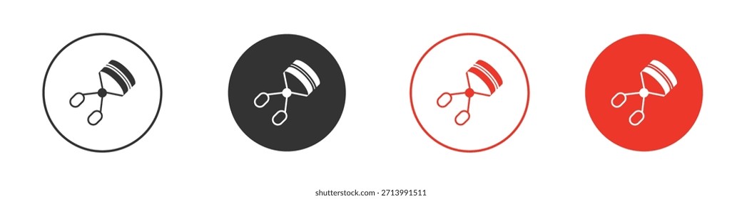 Wimpernwickler-Symbol. Webvektordesign