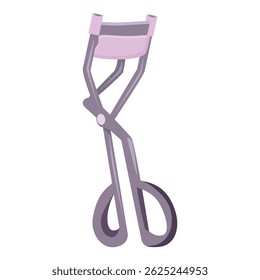 Eyelash curler standing on white background, a tool for curling eyelashes