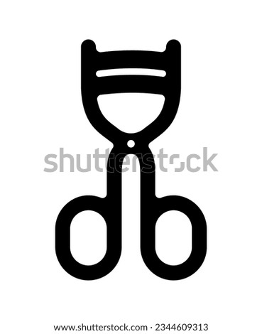Eyelash curler vector icon illustration