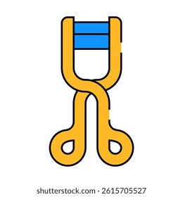 eyelash curlers line icon vector. eyelash curlers sign. isolated symbol illustration