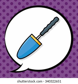 eyelash doodle, speech bubble