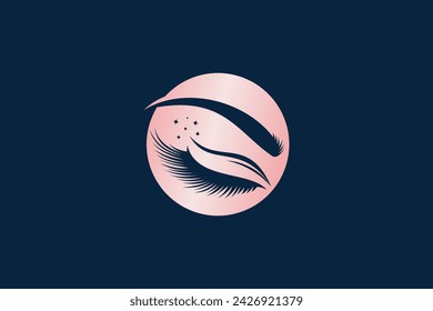 eyelash element design beauty concept