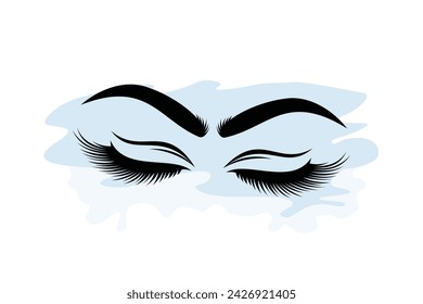 eyelash element design beauty concept