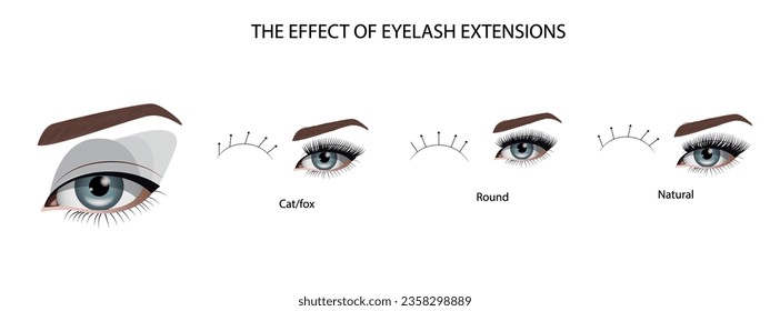 Guía de extensión de Eyelash. Sistemas de dirección. Consejos y trucos para la extensión de pestañas. Infografía