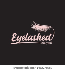 eyelash extension logo design template