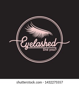 Eyelash Extension Logo Design Template