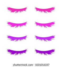 EYELASH EXTENSION LOGO DESIGN VECTOR SET