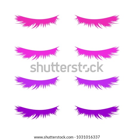 EYELASH EXTENSION LOGO DESIGN VECTOR SET