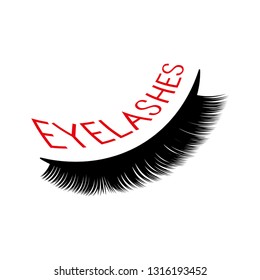 Eyelash extension logo. Vector and illustration in a luxury style