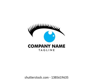 Eyelash extension logo, Vector illustration in a modern style