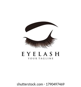 Eyelash Extension Logo Vector Illustration Modern Stock Vector (Royalty ...