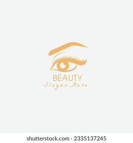 Eyelash extension logo. Vector illustration in a modern style