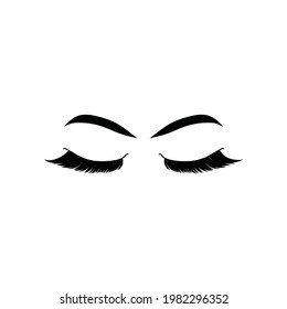 eyelash extension vector design illustration