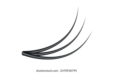 Extensiones de pestañas, patadas de extensiones de pestañas, realista.